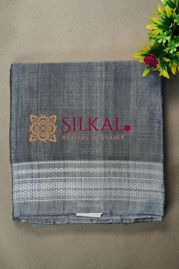 Ilkal_Handloom_Viscose_Cotton_Silk_Chikki_Paras_Border_Saree_SKL04250