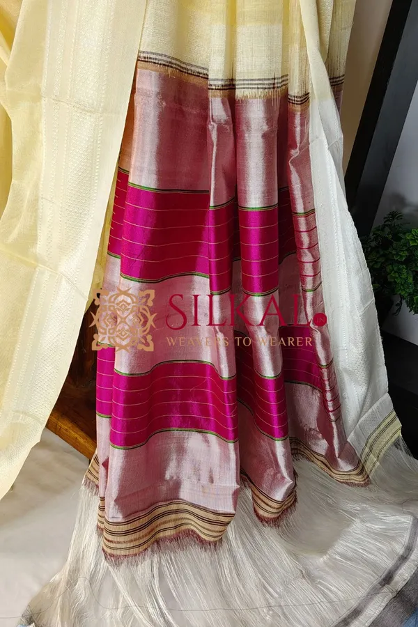 Ilkal_Handloom_Viscose_Cotton_Silk_Chikki_Paras_Border_Saree_SKL_03766