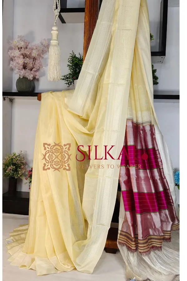 Ilkal_Handloom_Viscose_Cotton_Silk_Chikki_Paras_Border_Saree_SKL_03766