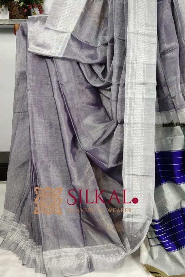 Ilkal_Handloom_Viscose_Cotton_Silk_Chikki_Paras_Border_Saree_Saree_Code-_SKL03512