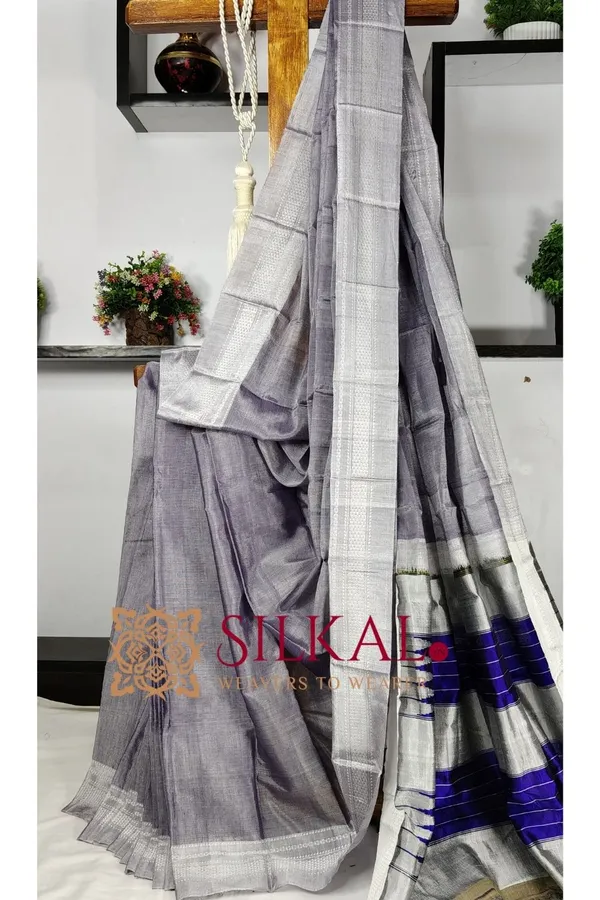 Ilkal_Handloom_Viscose_Cotton_Silk_Chikki_Paras_Border_Saree_Saree_Code-_SKL03512