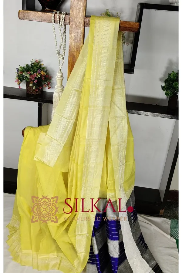Ilkal_Handloom_Viscose_Cotton_Silk_Chikki_Paras_Border_Saree_Saree_Code-_SKL03513