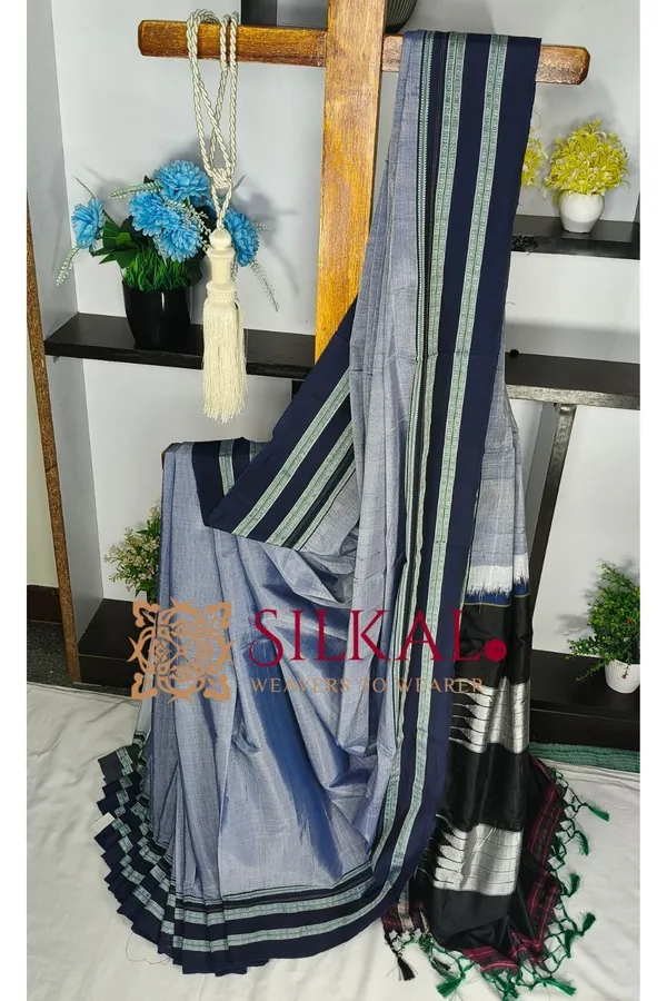 Ilkal_Handloom_Viscose_Cotton_Silk_Gayatri_Border_Saree-SKL04253