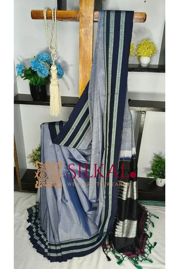 Ilkal_Handloom_Viscose_Cotton_Silk_Gayatri_Border_Saree-SKL04253