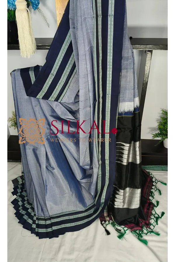 Ilkal_Handloom_Viscose_Cotton_Silk_Gayatri_Border_Saree-SKL04253