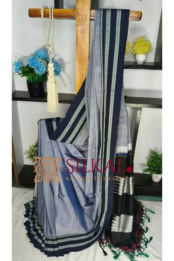 Ilkal_Handloom_Viscose_Cotton_Silk_Gayatri_Border_Saree-SKL04253