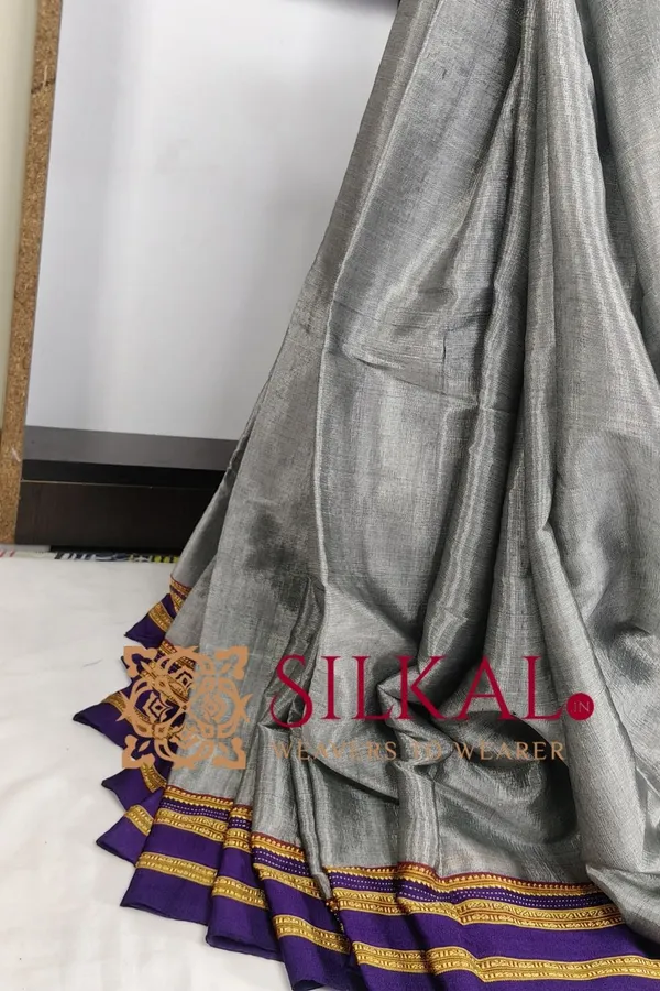Ilkal_Handloom_Viscose_Cotton_Silk_Gayatri_Border_Saree_Saree_Code-_SKL3203