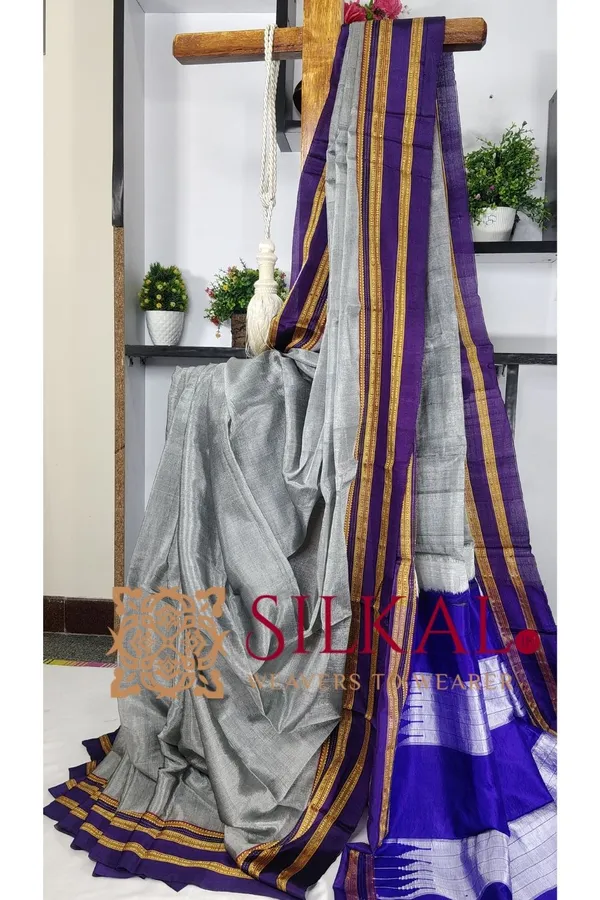 Ilkal_Handloom_Viscose_Cotton_Silk_Gayatri_Border_Saree_Saree_Code-_SKL3203