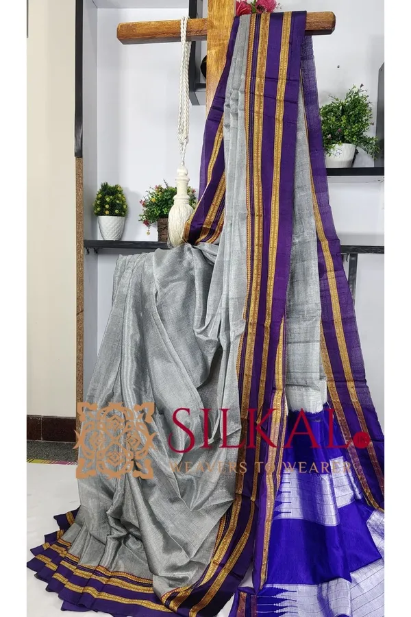 Ilkal_Handloom_Viscose_Cotton_Silk_Gayatri_Border_Saree_Saree_Code-_SKL3203