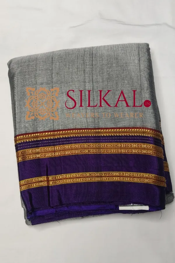 Ilkal_Handloom_Viscose_Cotton_Silk_Gayatri_Border_Saree_Saree_Code-_SKL3203