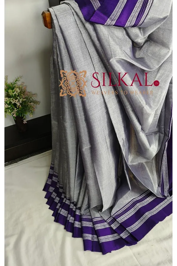 Ilkal_Handloom_Viscose_Cotton_Silk_Gayatri_Border_Saree-_SKL04254