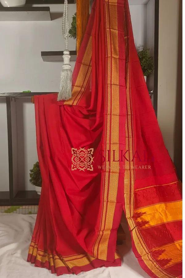 Ilkal_Handloom_Viscose_Cotton_Silk_Special_Gayatri_Border_Saree_Saree_Code-_SKL1771