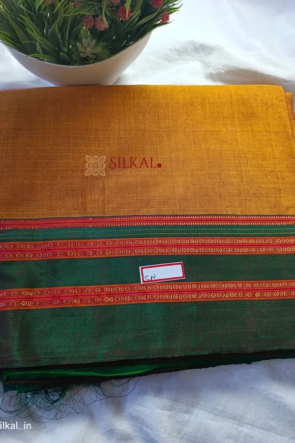 Ilkal_Handloom_Viscose_Cotton_Silk_Special_Gayatri_Border_Saree_Code-_SKL1901