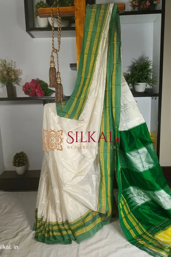 Ilkal_Handloom_Viscose_Cotton_Silk_Special_Gayatri_Border_Saree_Code-_SKL1309