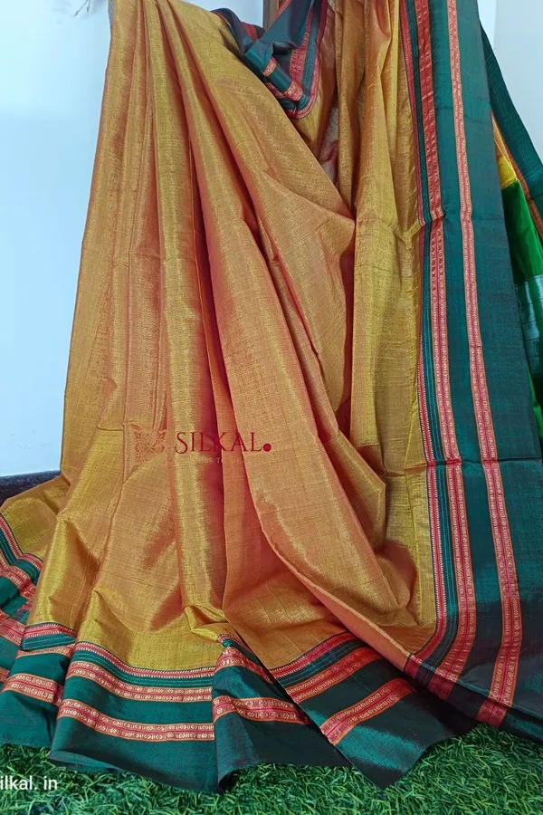 Ilkal_Handloom_Viscose_Cotton_Silk_Special_Gayatri_Border_Saree_Code-_SKL1901
