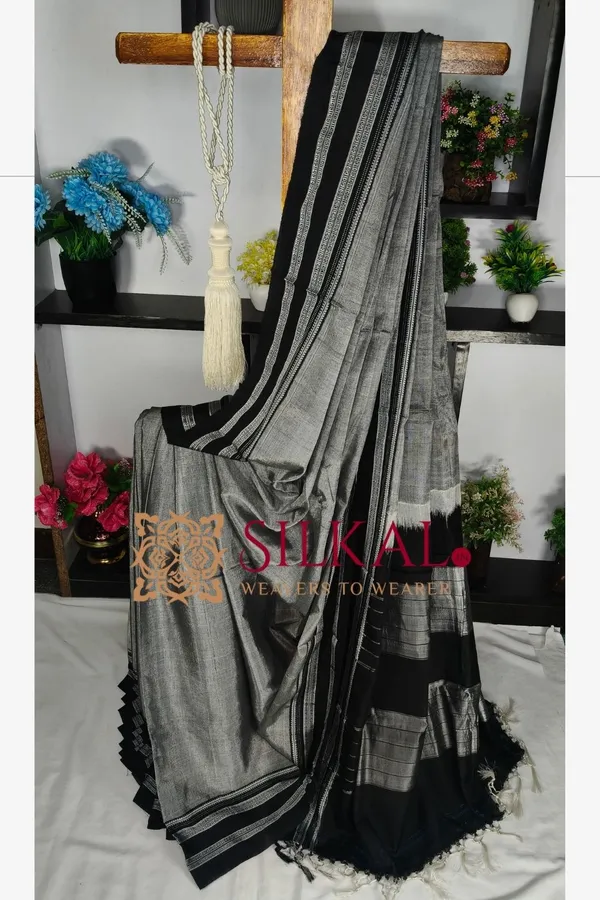 Ilkal_Handloom_Viscose_Cotton_Silk_Special_Gayatri_Border_Saree_SKL04252