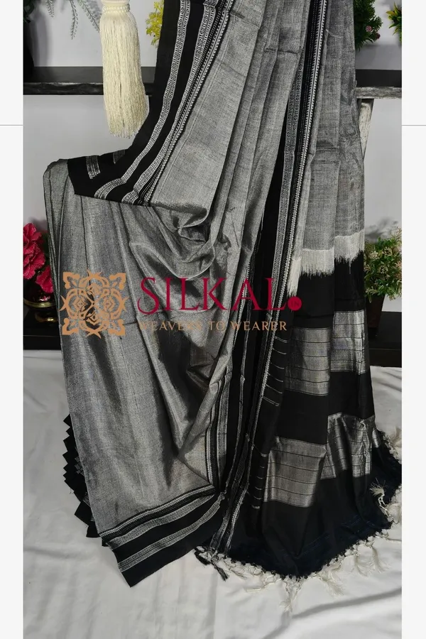 Ilkal_Handloom_Viscose_Cotton_Silk_Special_Gayatri_Border_Saree_SKL04252
