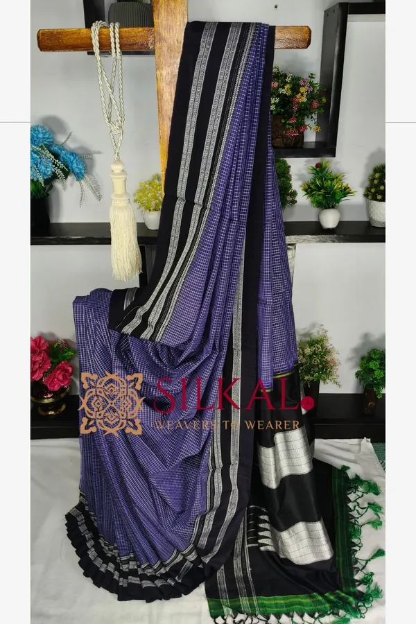 Ilkal_Handloom_Viscose_Cotton_Silk_Special_Gayatri_Border_Saree_SKL04255