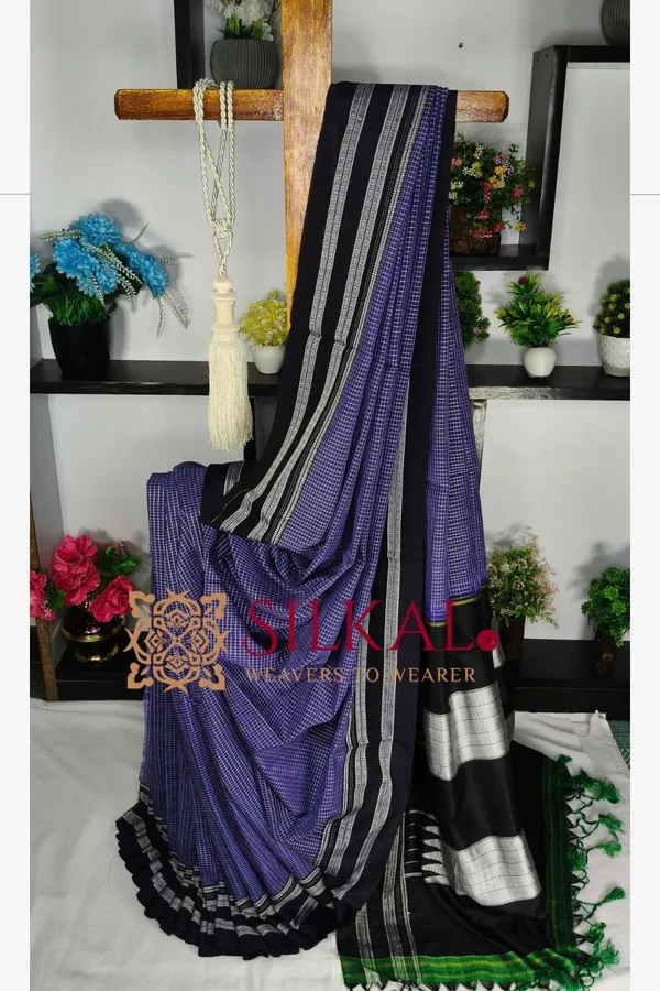 Ilkal_Handloom_Viscose_Cotton_Silk_Special_Gayatri_Border_Saree_SKL04255