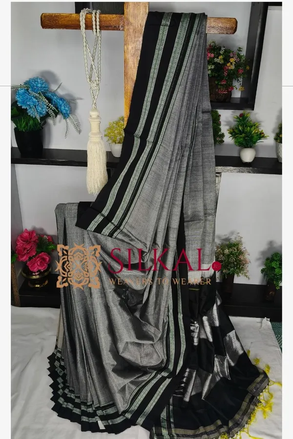 Ilkal_Handloom_Viscose_Cotton_Silk_Special_Gayatri_Border_Saree_SKL04258