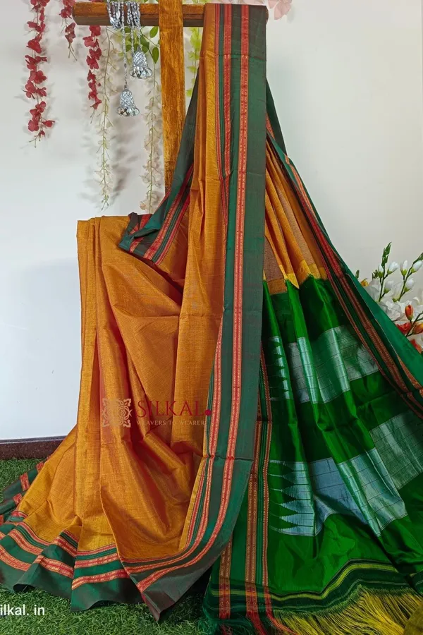 Ilkal_Handloom_Viscose_Cotton_Silk_Special_Gayatri_Border_Saree_Code-_SKL1901
