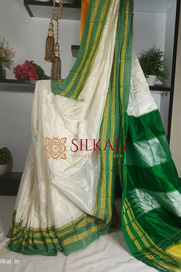 Ilkal_Handloom_Viscose_Cotton_Silk_Special_Gayatri_Border_Saree_Code-_SKL1309