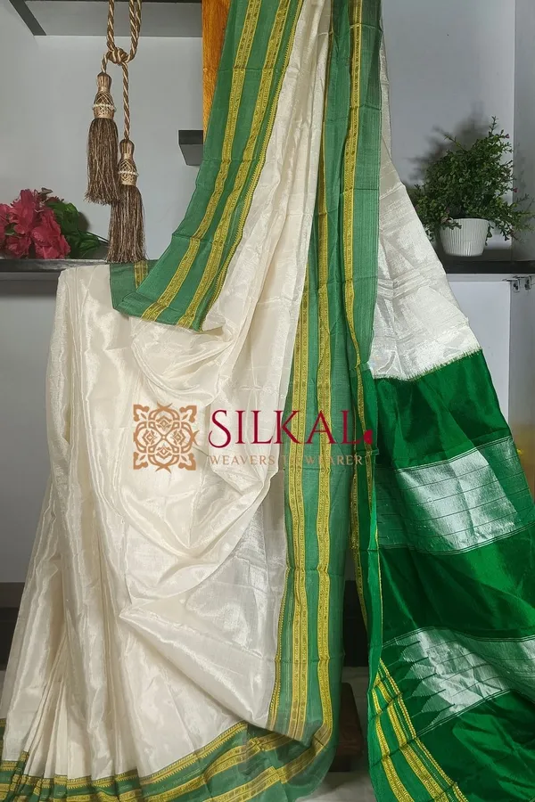 Ilkal_Handloom_Viscose_Cotton_Silk_Special_Gayatri_Border_Saree_Code-_SKL1309