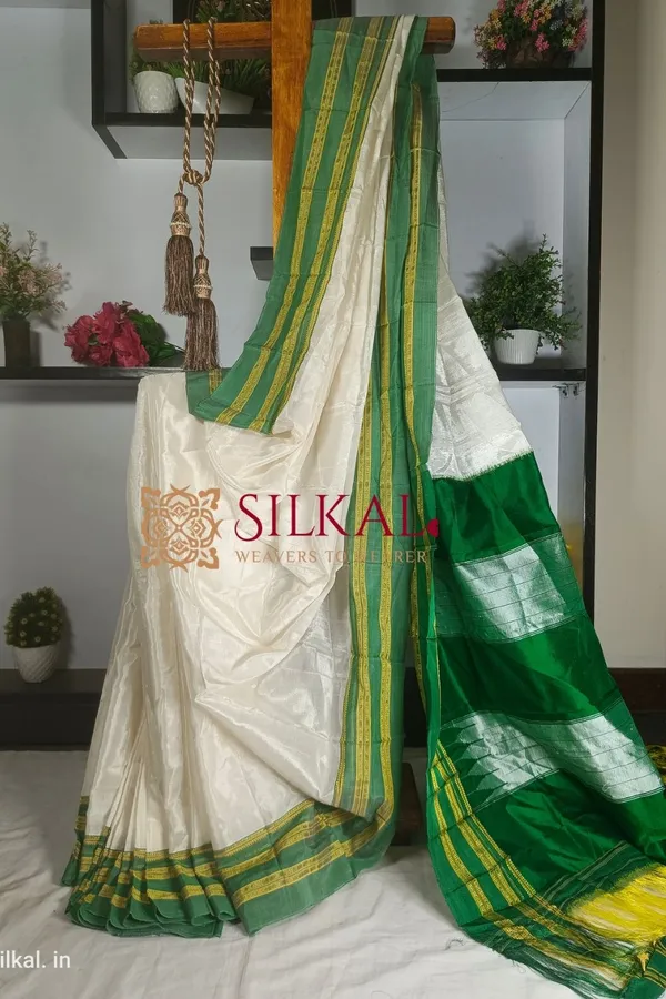 Ilkal_Handloom_Viscose_Cotton_Silk_Special_Gayatri_Border_Saree_Code-_SKL1309
