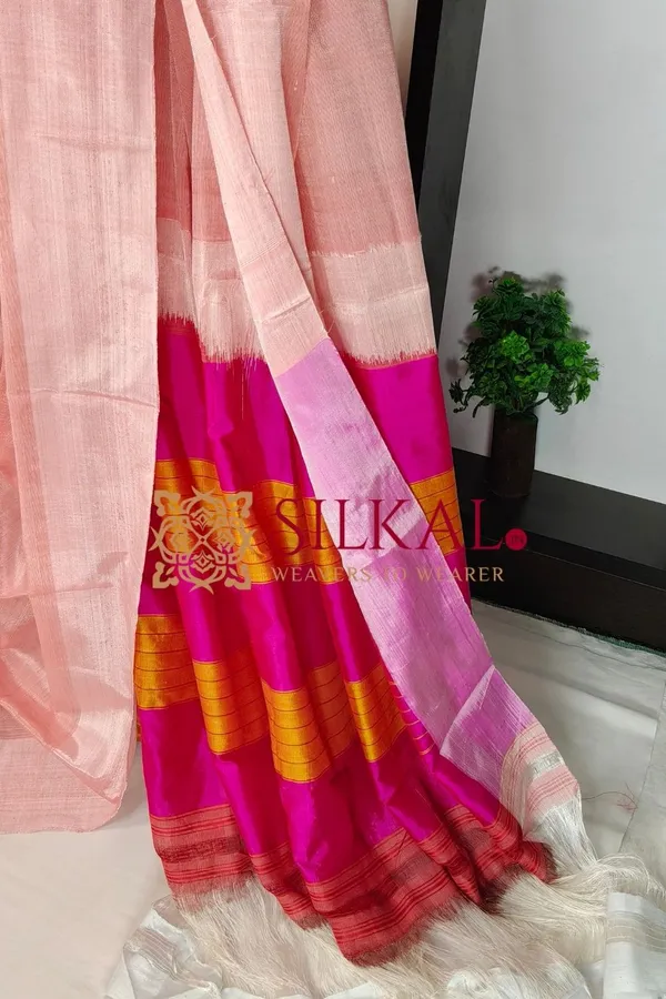 Ilkal_Handloom_Viscose_Silk_Chikki_Paras_Border_Saree_Code-_SKL03837