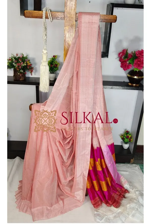 Ilkal_Handloom_Viscose_Silk_Chikki_Paras_Border_Saree_Code-_SKL03837