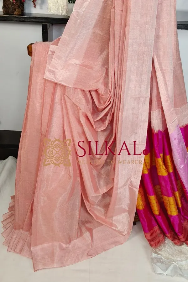 Ilkal_Handloom_Viscose_Silk_Chikki_Paras_Border_Saree_Code-_SKL03837