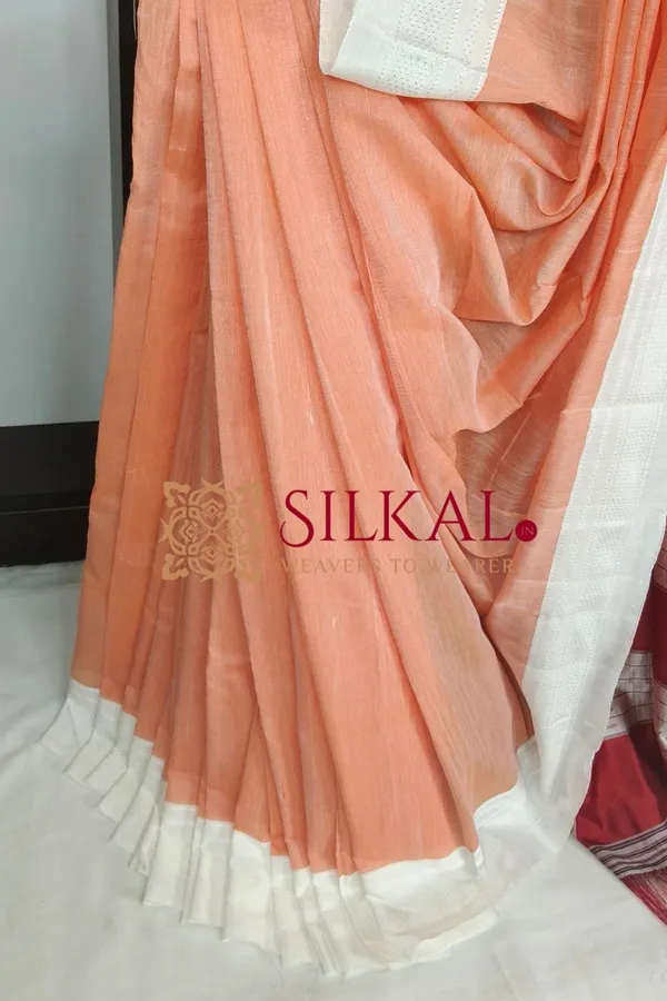 Ilkal_Handloom_Viscose_Silk_Chikki_Paras_Border_Saree_Code-_SKL03841
