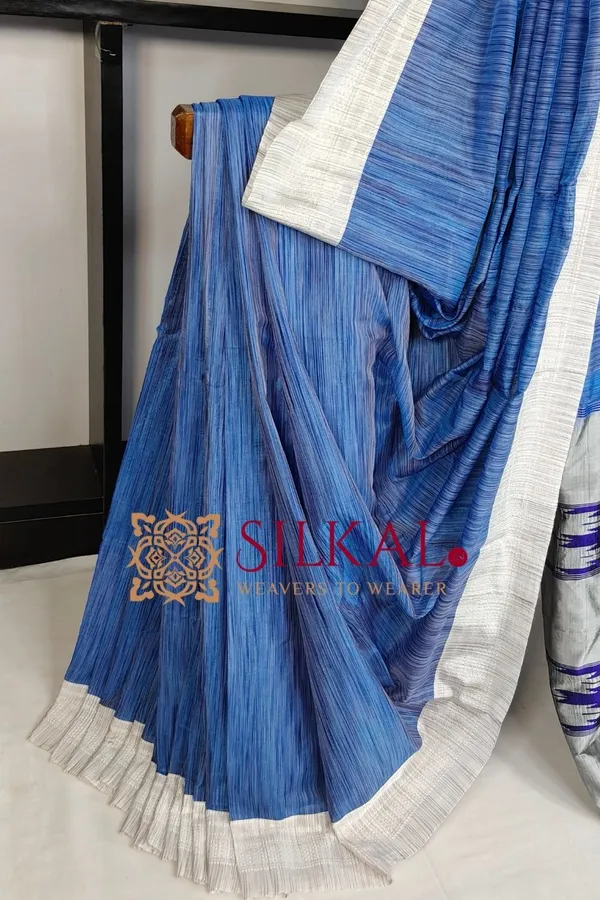 Ilkal_Handloom_Viscose_Silk_Chikki_Paras_Border_Saree_SKL03834
