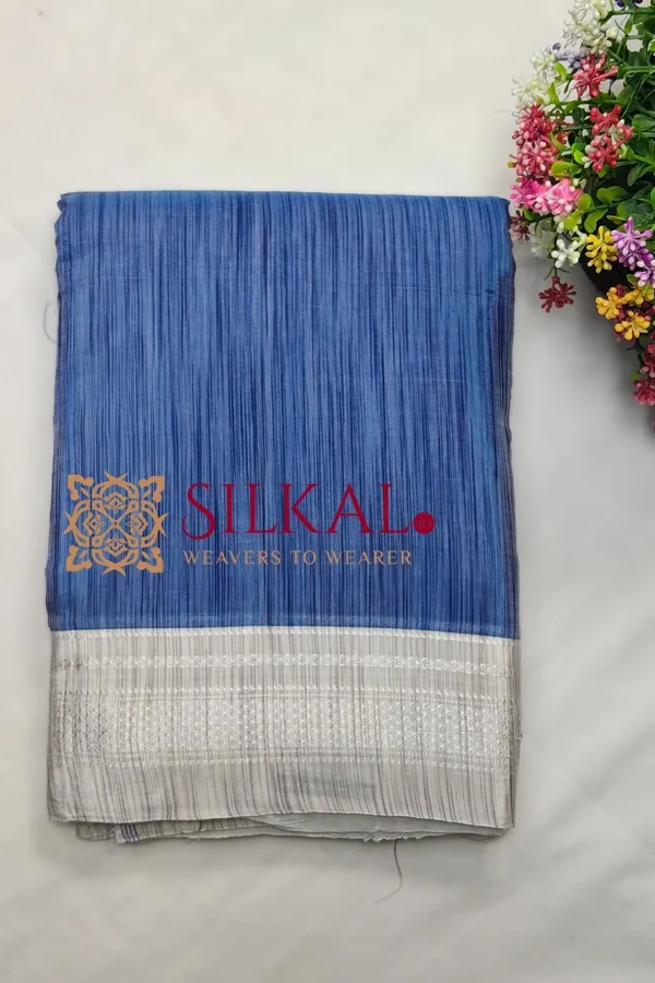 Ilkal_Handloom_Viscose_Silk_Chikki_Paras_Border_Saree_SKL03834