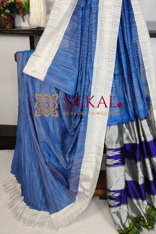 Ilkal_Handloom_Viscose_Silk_Chikki_Paras_Border_Saree_SKL03834
