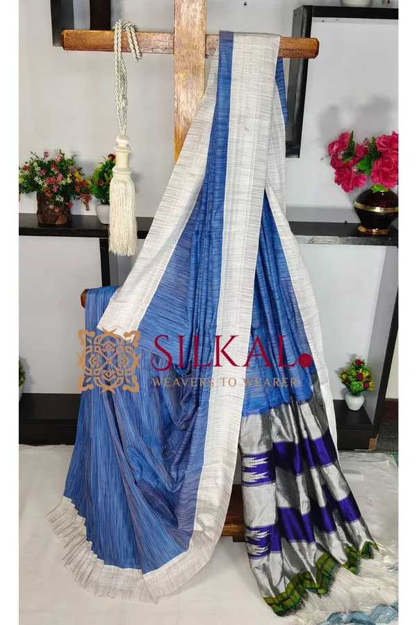 Ilkal_Handloom_Viscose_Silk_Chikki_Paras_Border_Saree_SKL03834
