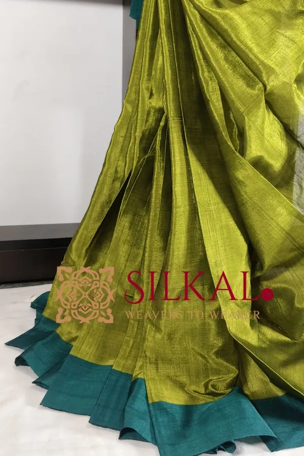 Ilkal_Handloom_Viscose_Silk_Chikki_Paras_Border_Saree_Saree_Code-_SKL03329