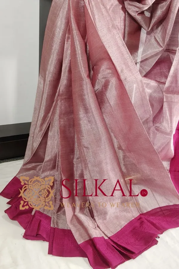 Ilkal_Handloom_Viscose_Silk_Chikki_Paras_Border_Saree_Saree_Code-_SKL03332
