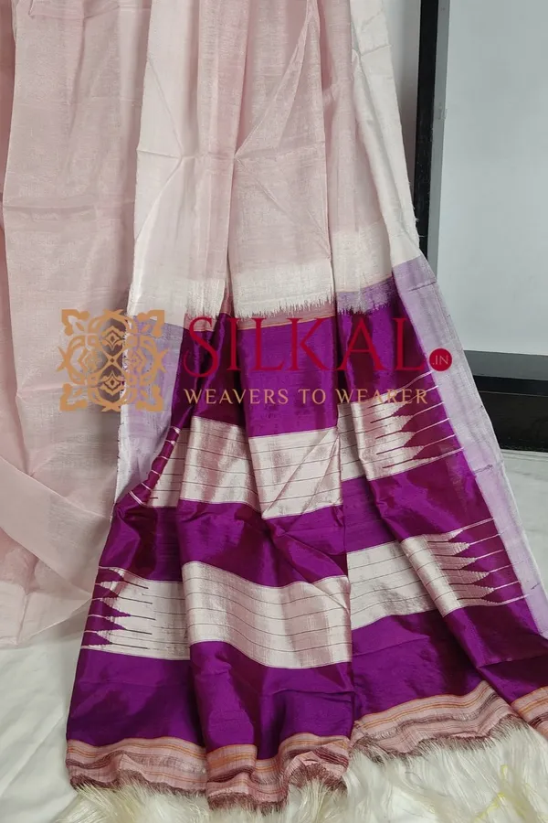Ilkal_Handloom_Viscose_Silk_Chikki_Paras_Border_Saree_Saree_Code-_SKL03333