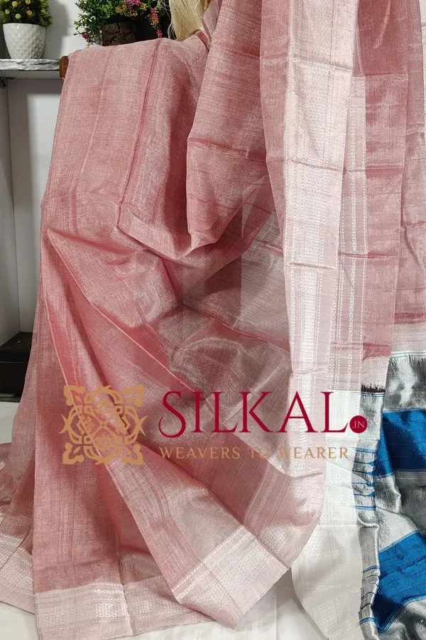 Ilkal_Handloom_Viscose_Silk_Chikki_Paras_Border_Saree_Saree_Code-_SKL03334