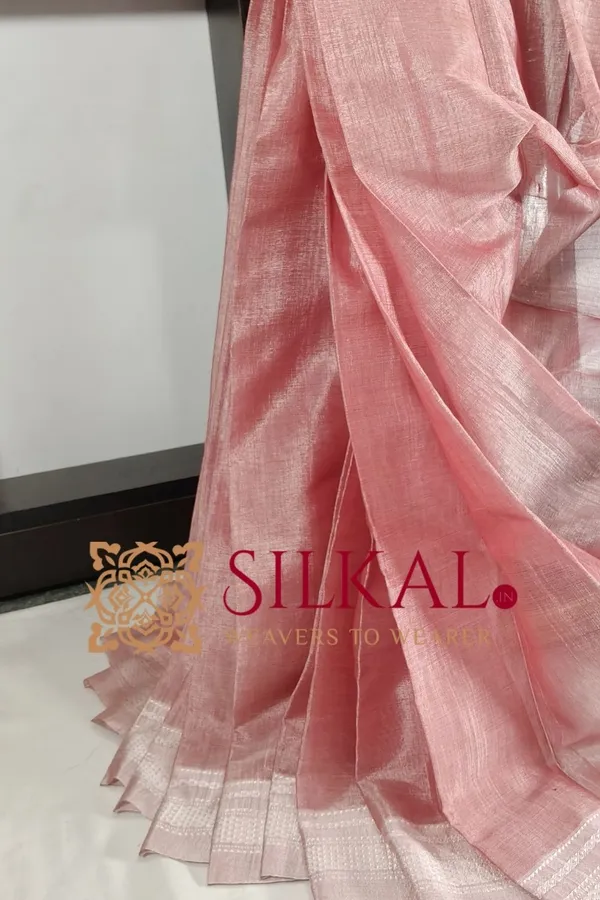Ilkal_Handloom_Viscose_Silk_Chikki_Paras_Border_Saree_Saree_Code-_SKL03334