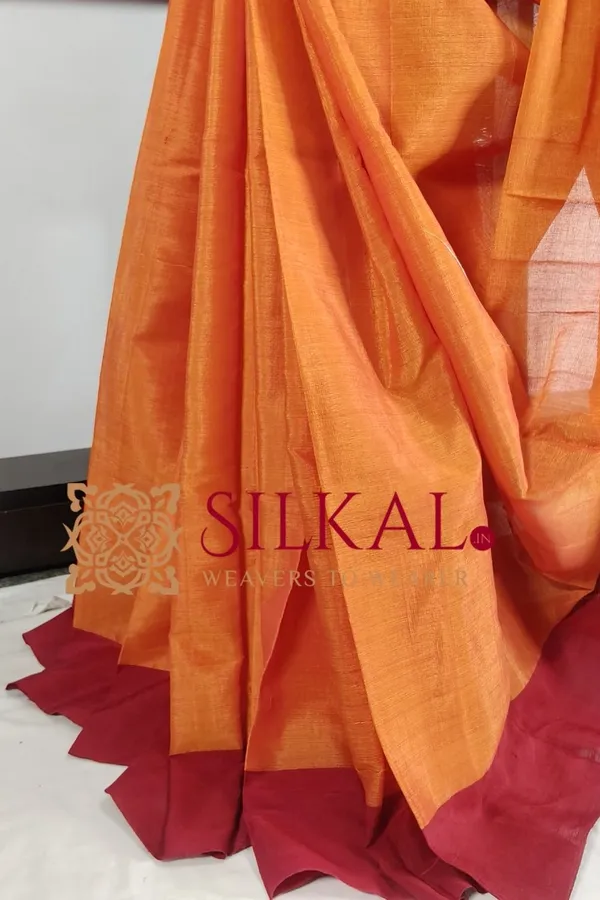 Ilkal_Handloom_Viscose_Silk_Chikki_Paras_Border_Saree_Saree_Code-_SKL03336