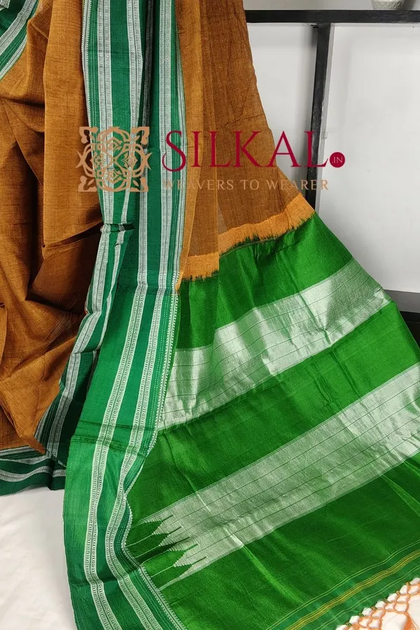 Ilkal_Handloom_Viscose_Silk_Gayatri_Border_Saree_Saree_Code-_SKL1956