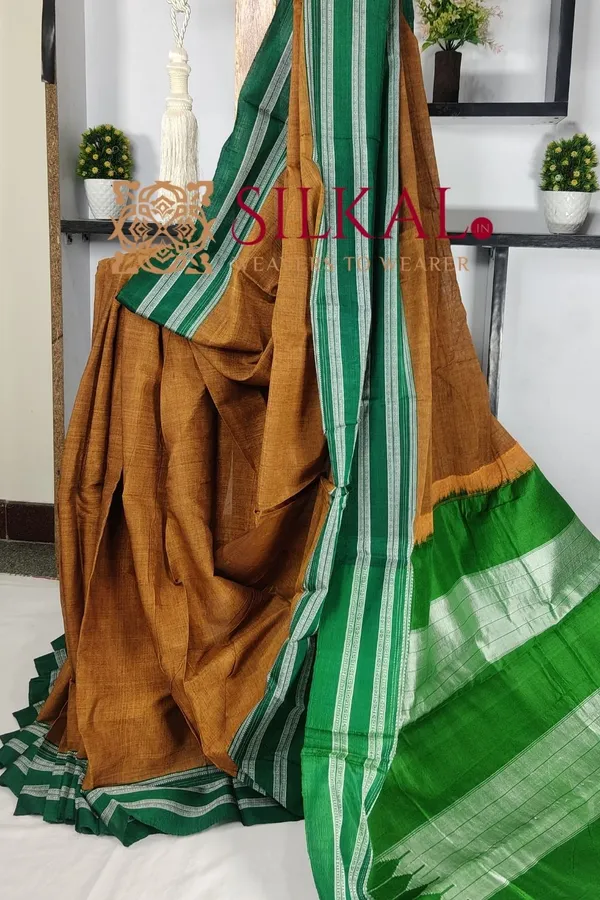 Ilkal_Handloom_Viscose_Silk_Gayatri_Border_Saree_Saree_Code-_SKL1956