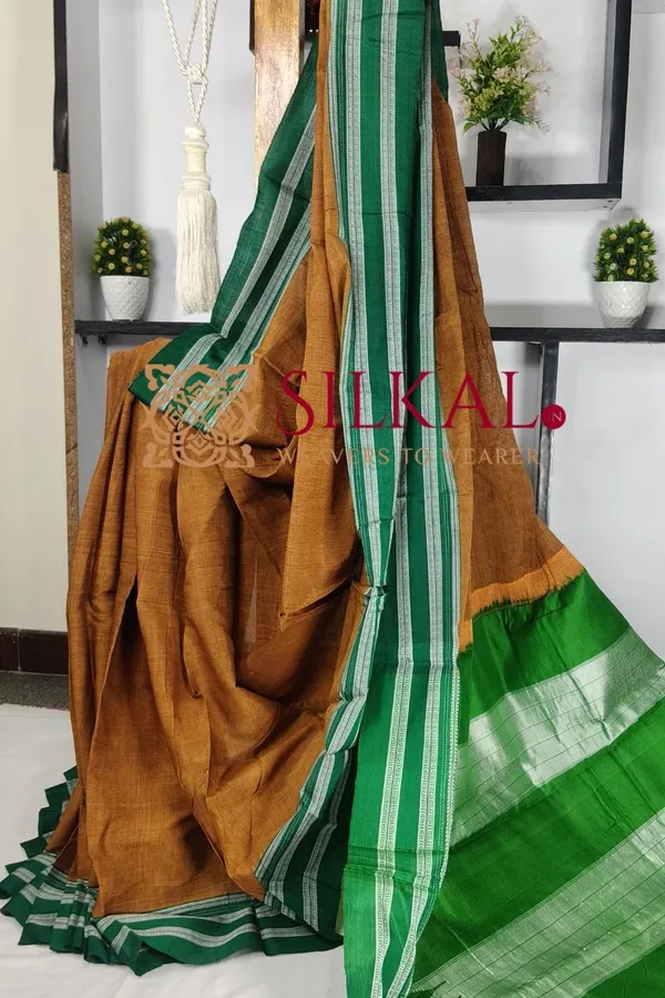 Ilkal_Handloom_Viscose_Silk_Gayatri_Border_Saree_Saree_Code-_SKL1956