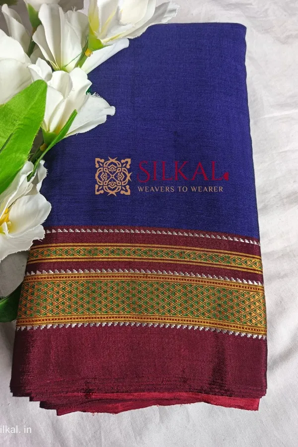 Ilkal_Handloom_Weaved_Special_Mercerised_Cotton_With_Pure_Silk_Pallu_Saree_Saree_Code-_SKL1741