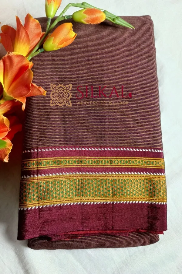 Ilkal_Handloom_Weaved_Special_Mercerised_Cotton_With_Pure_Silk_Pallu_Saree_Saree_Code-_SKL1735