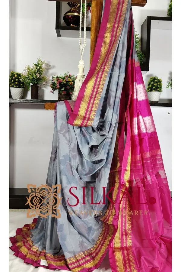 Ilkal_Ikkat_Print_Cotton_Silk_Saree_SKL03314