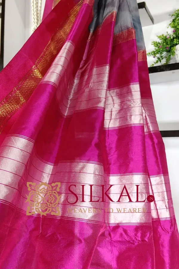Ilkal_Ikkat_Print_Cotton_Silk_Saree_SKL03314