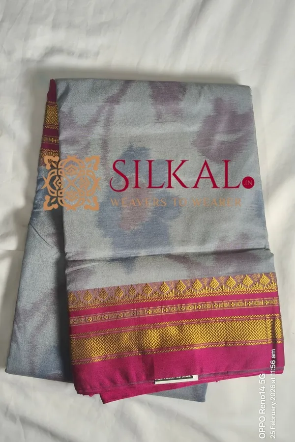 Ilkal_Ikkat_Print_Cotton_Silk_Saree_SKL03314